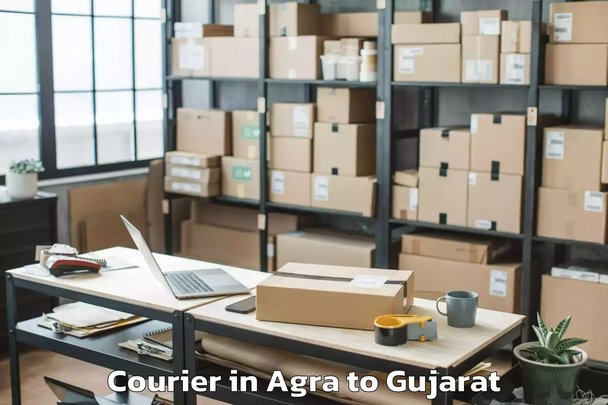 Easy Agra to Tharad Courier Booking